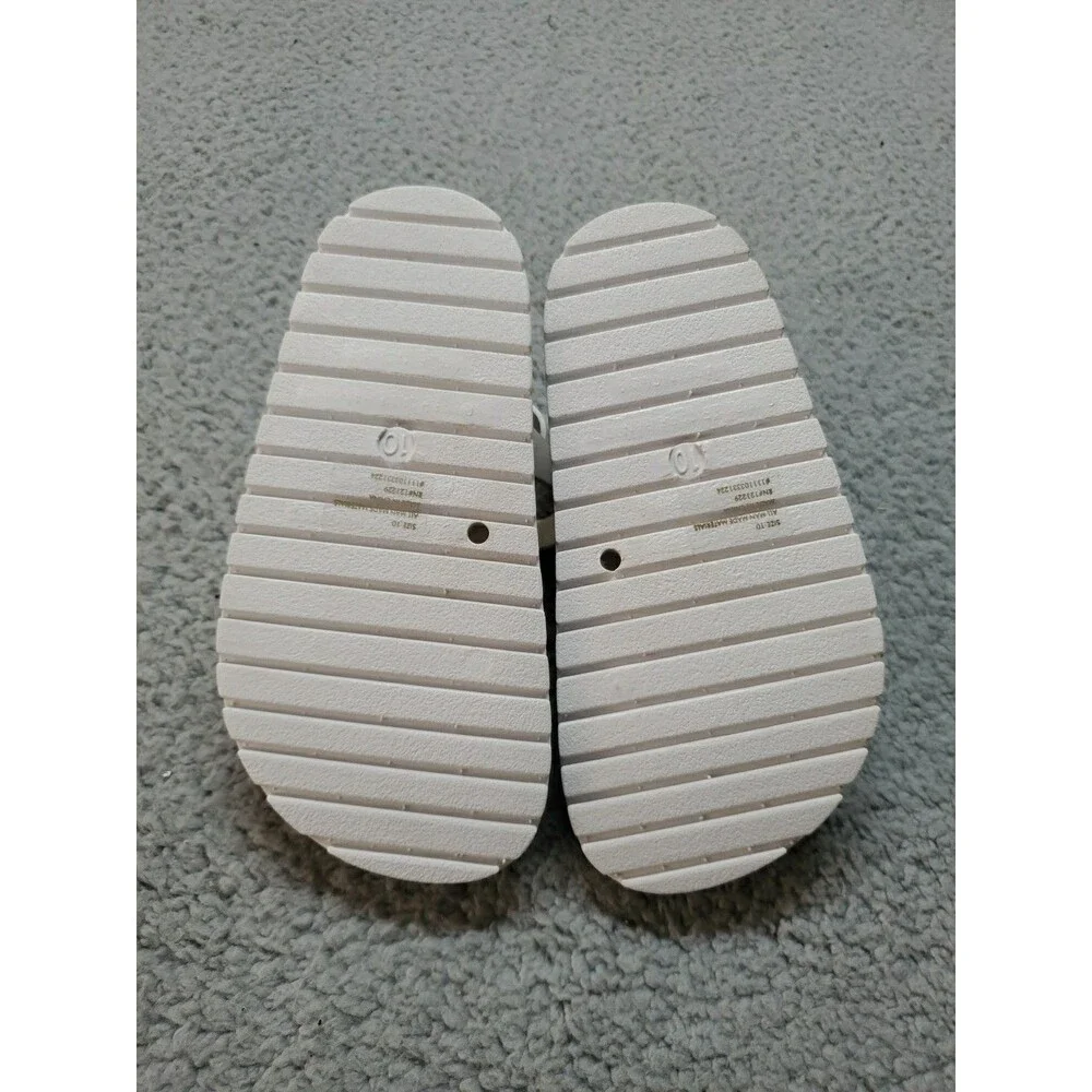 bebe Girls' Sandals - Cute and Sparkly White Girls' Summer Size 10